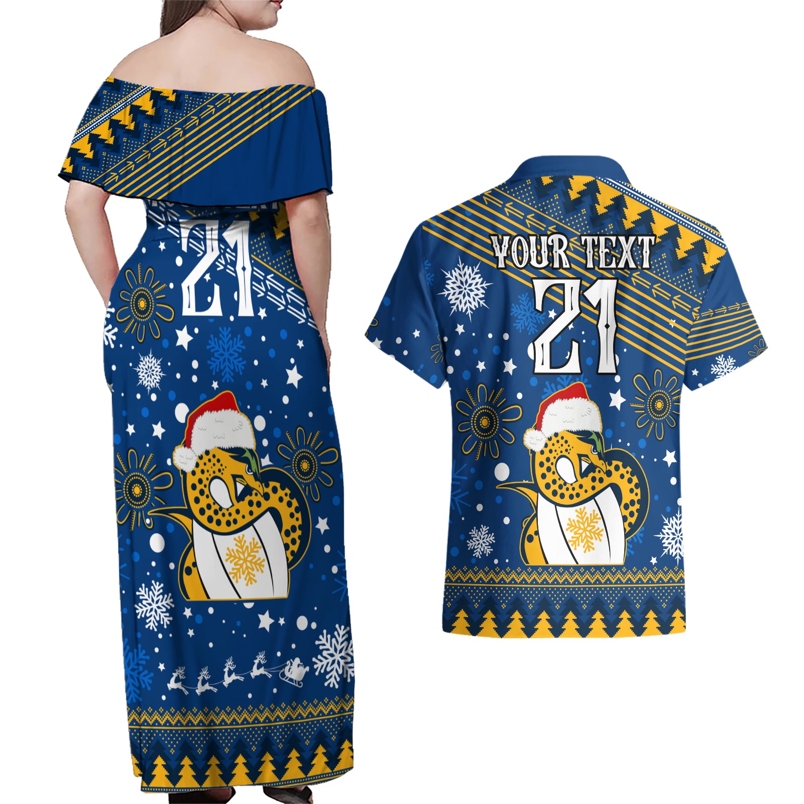 custom-eels-rugby-couples-matching-off-shoulder-maxi-dress-and-hawaiian-shirt-chirstmas-vibe-2023