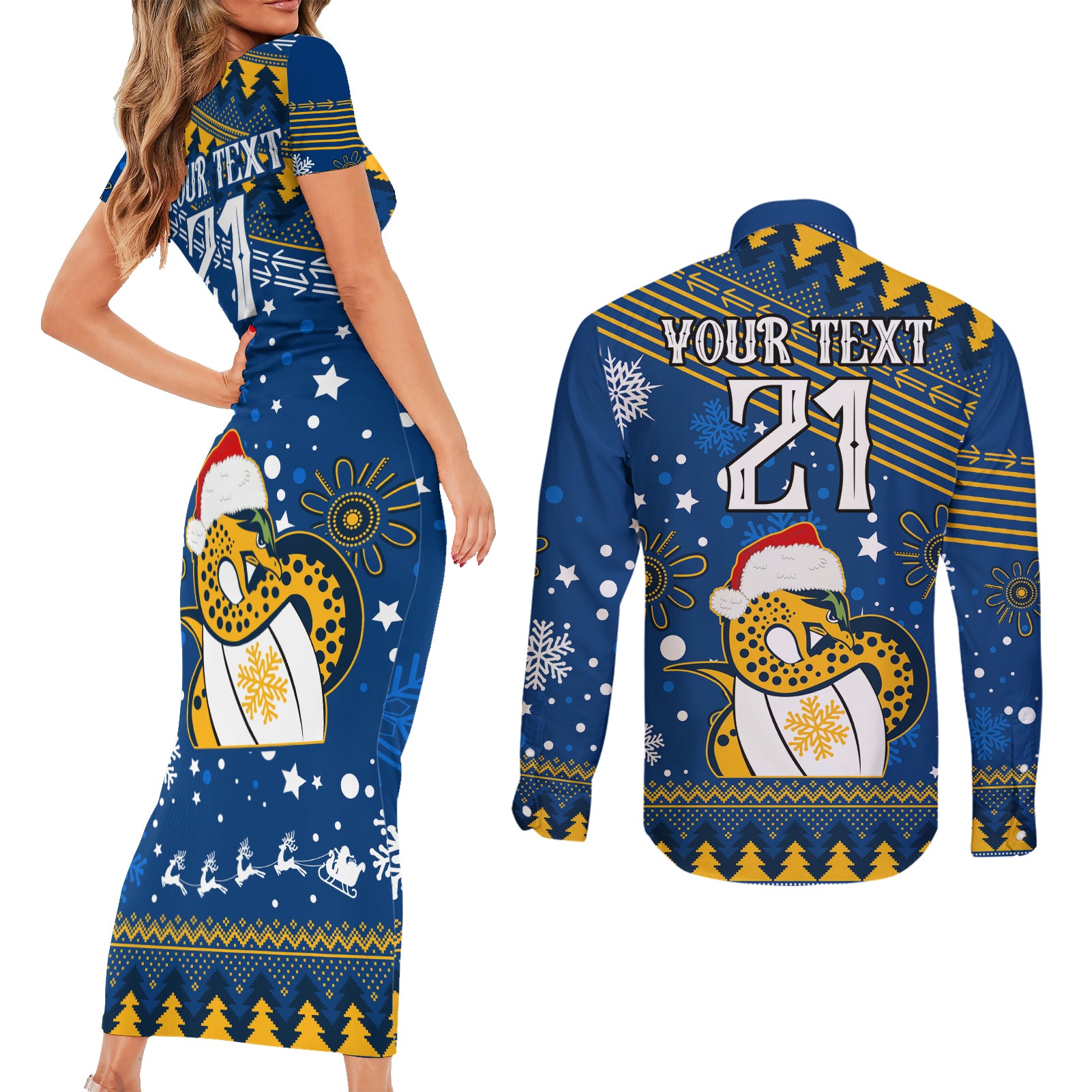custom-eels-rugby-couples-matching-short-sleeve-bodycon-dress-and-long-sleeve-button-shirt-chirstmas-vibe-2023