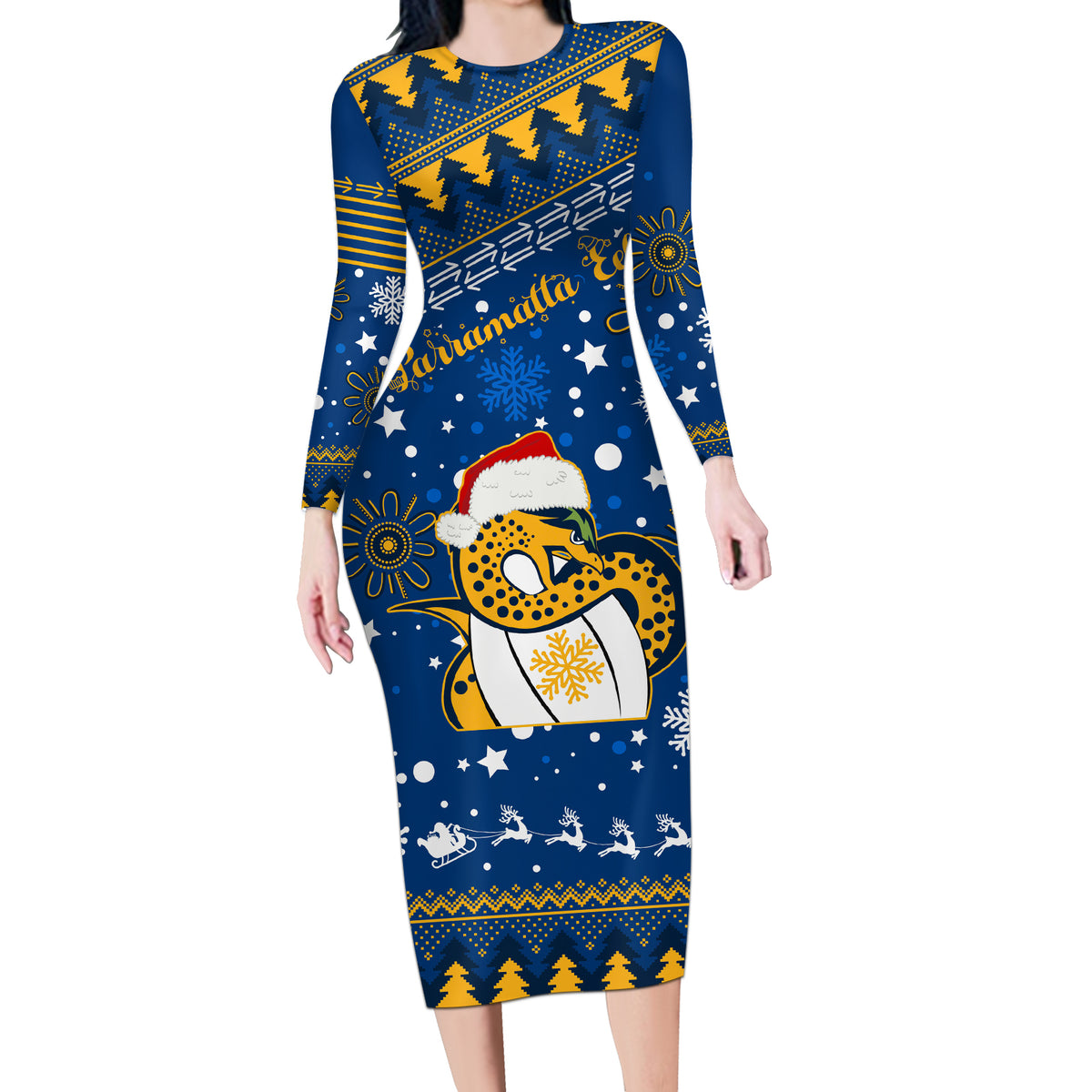 custom-eels-rugby-long-sleeve-bodycon-dress-chirstmas-vibe-2023