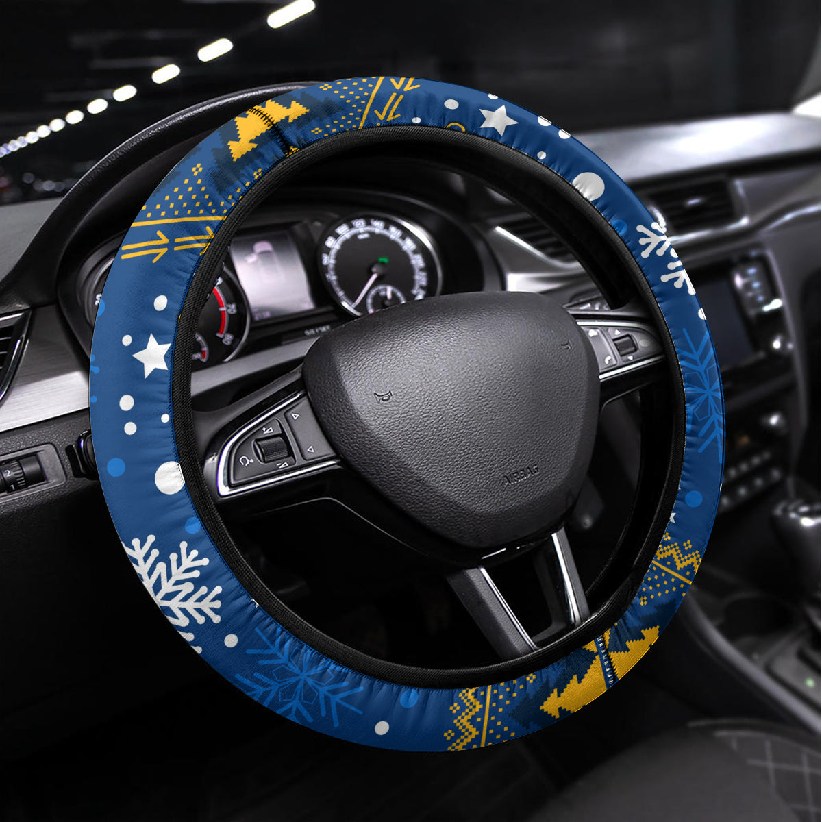 Eels Rugby Steering Wheel Cover Chirstmas Vibe 2023