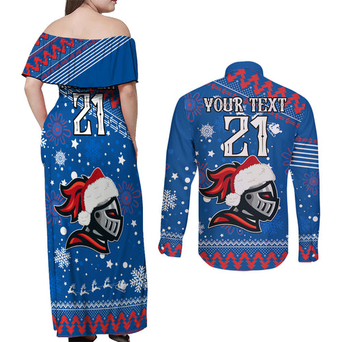 custom-knights-rugby-couples-matching-off-shoulder-maxi-dress-and-long-sleeve-button-shirt-chirstmas-vibe-2023