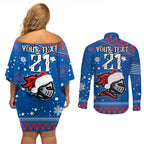 custom-knights-rugby-couples-matching-off-shoulder-short-dress-and-long-sleeve-button-shirt-chirstmas-vibe-2023