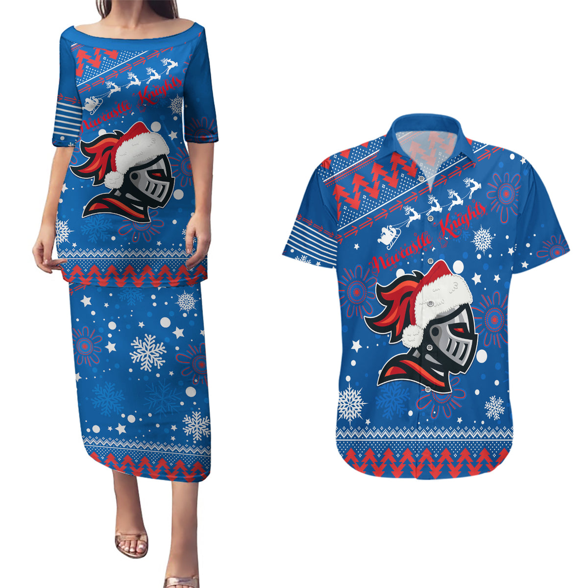 custom-knights-rugby-couples-matching-puletasi-dress-and-hawaiian-shirt-chirstmas-vibe-2023