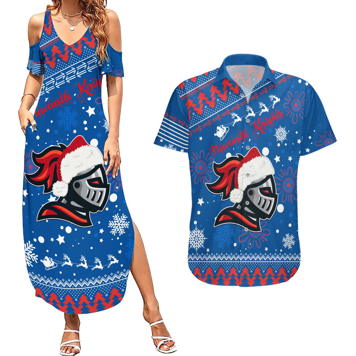 custom-knights-rugby-couples-matching-summer-maxi-dress-and-hawaiian-shirt-chirstmas-vibe-2023