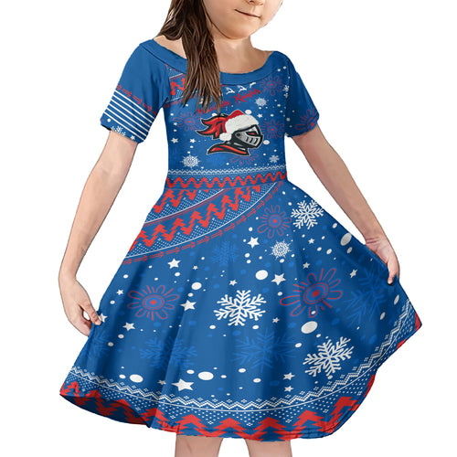 custom-knights-rugby-kid-short-sleeve-dress-chirstmas-vibe-2023
