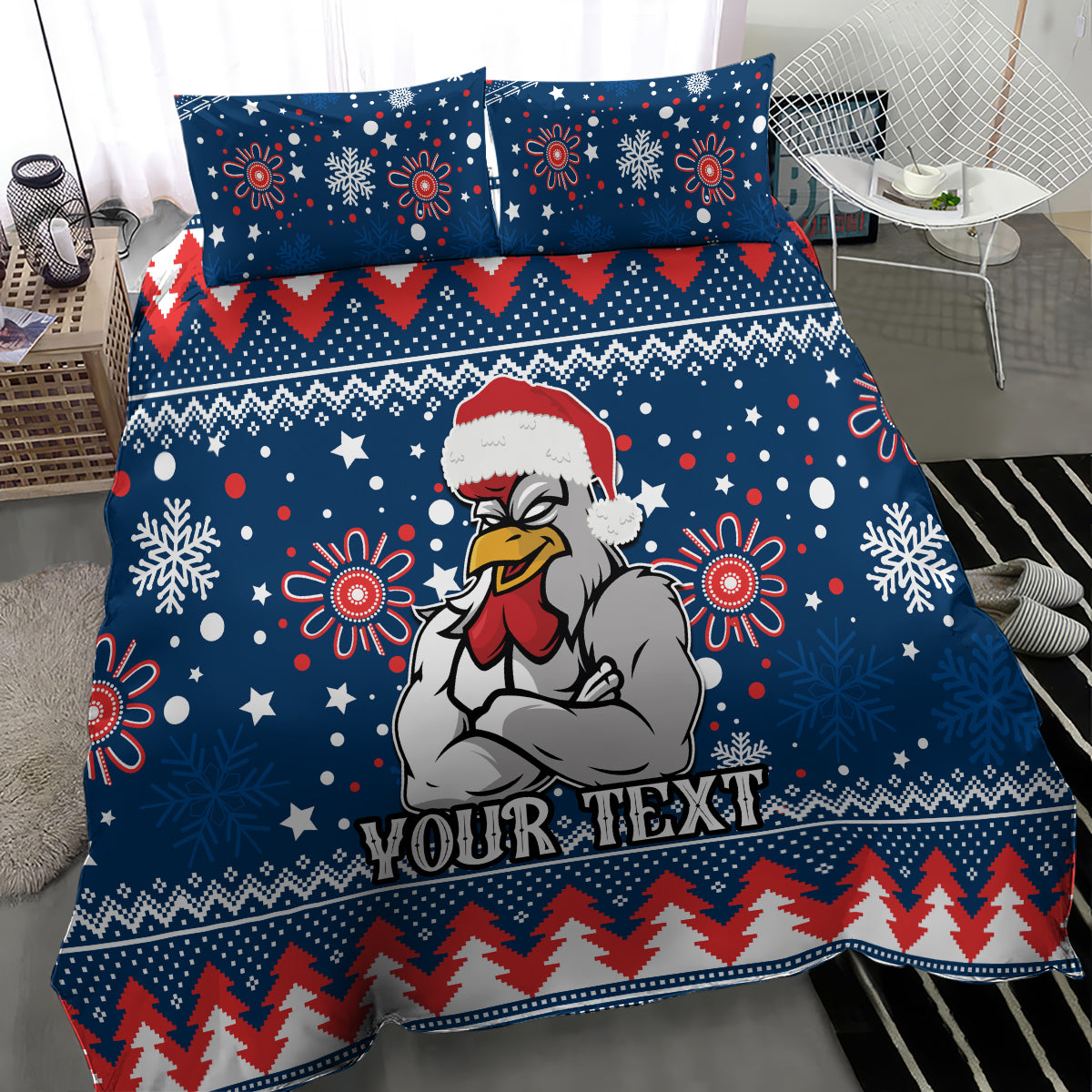 custom-roosters-rugby-bedding-set-chirstmas-vibe-2023