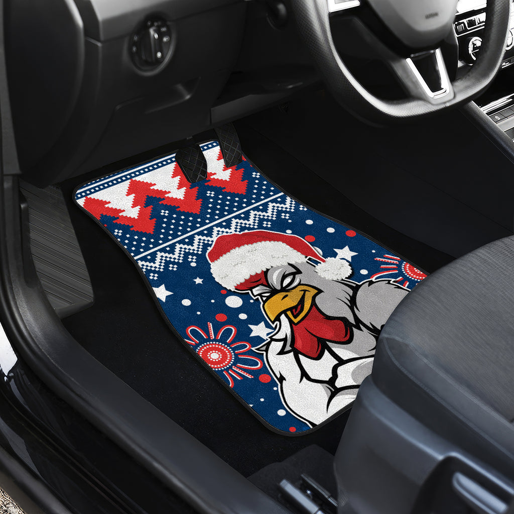 custom-roosters-rugby-car-mats-chirstmas-vibe-2023