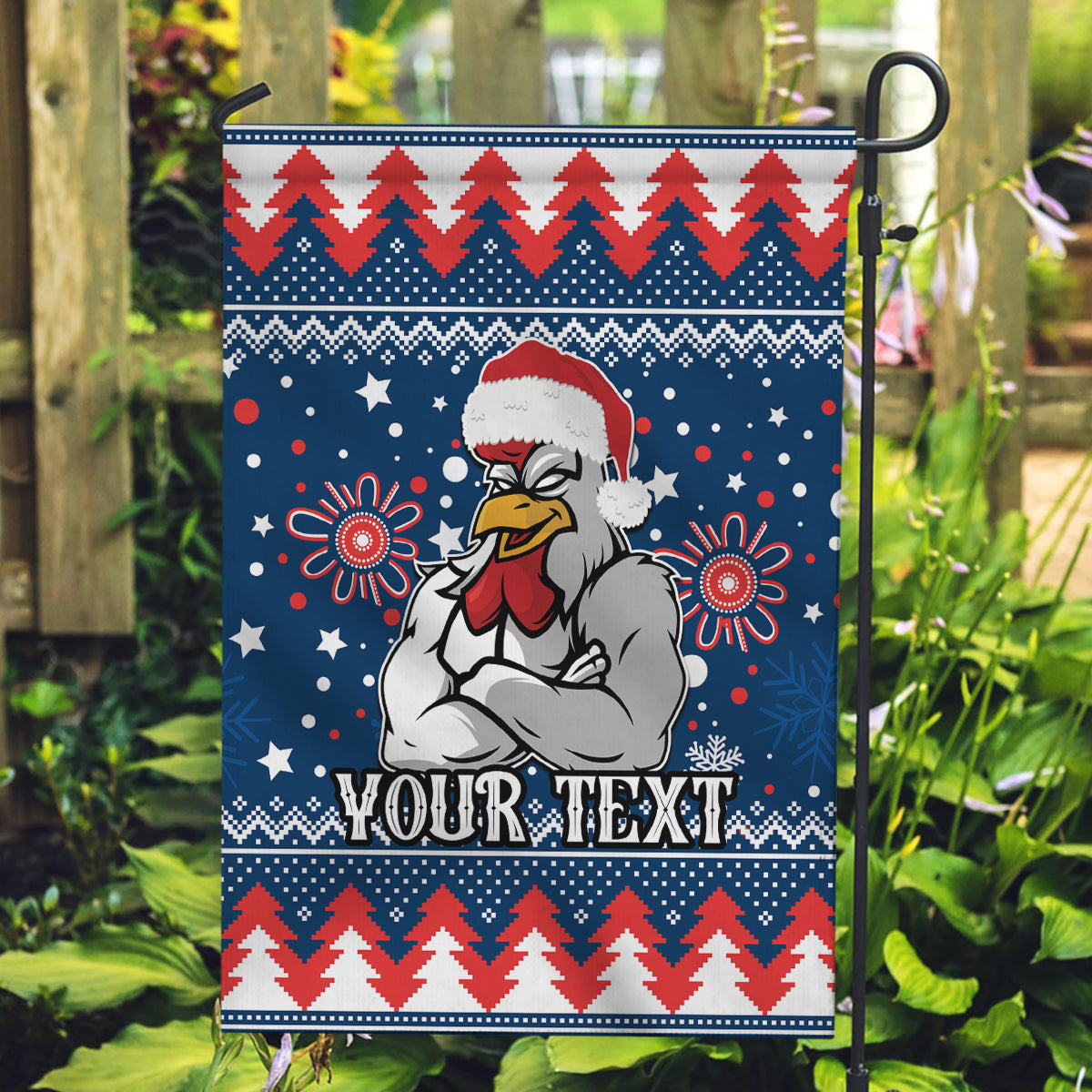 custom-roosters-rugby-garden-flag-chirstmas-vibe-2023