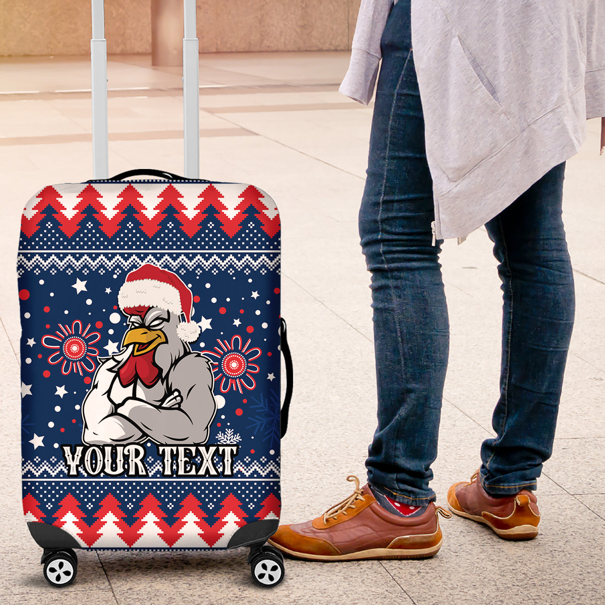 custom-roosters-rugby-luggage-cover-chirstmas-vibe-2023