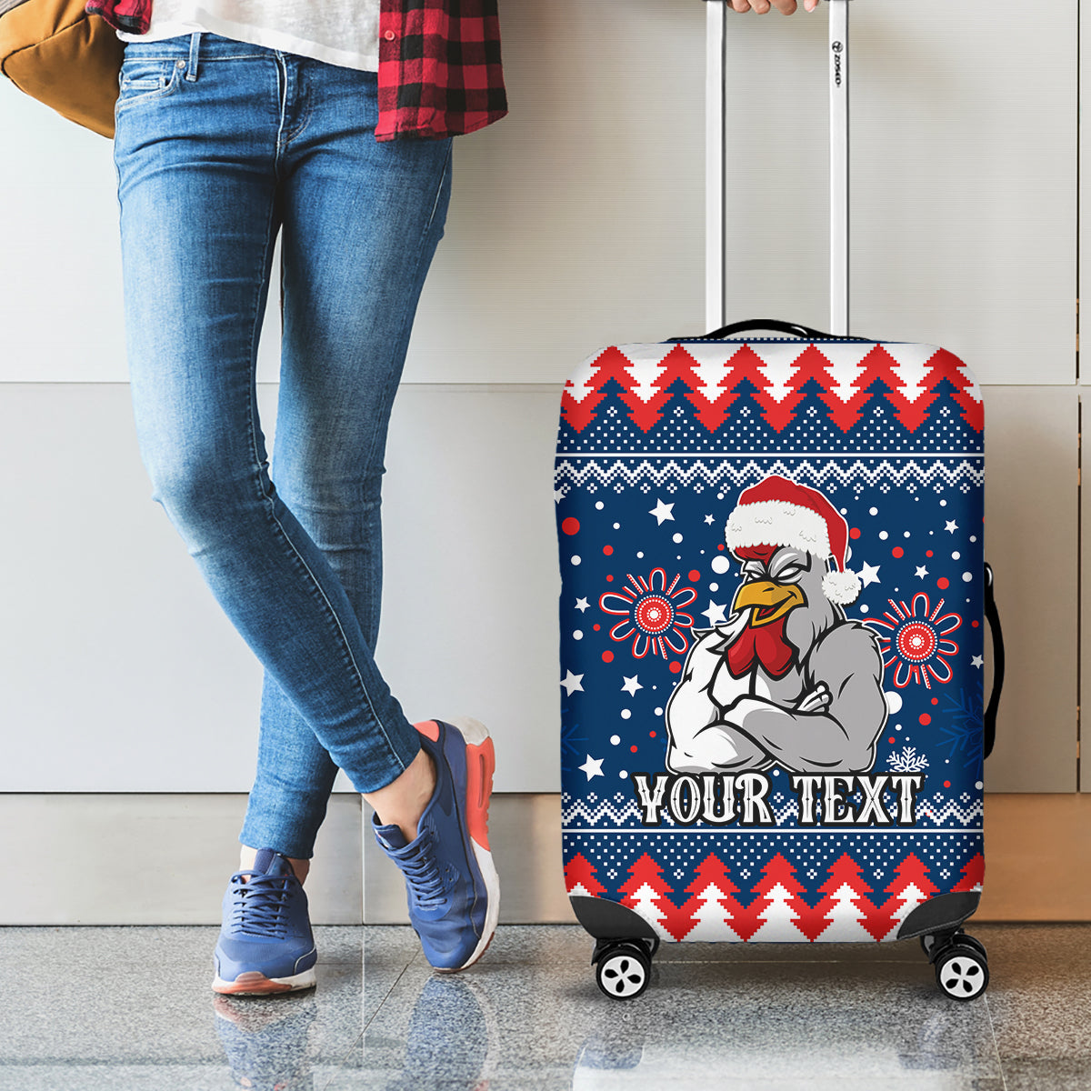 custom-roosters-rugby-luggage-cover-chirstmas-vibe-2023