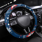 Roosters Rugby Steering Wheel Cover Chirstmas Vibe 2023