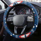Roosters Rugby Steering Wheel Cover Chirstmas Vibe 2023