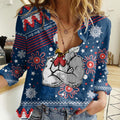 custom-roosters-rugby-women-casual-shirt-chirstmas-vibe-2023