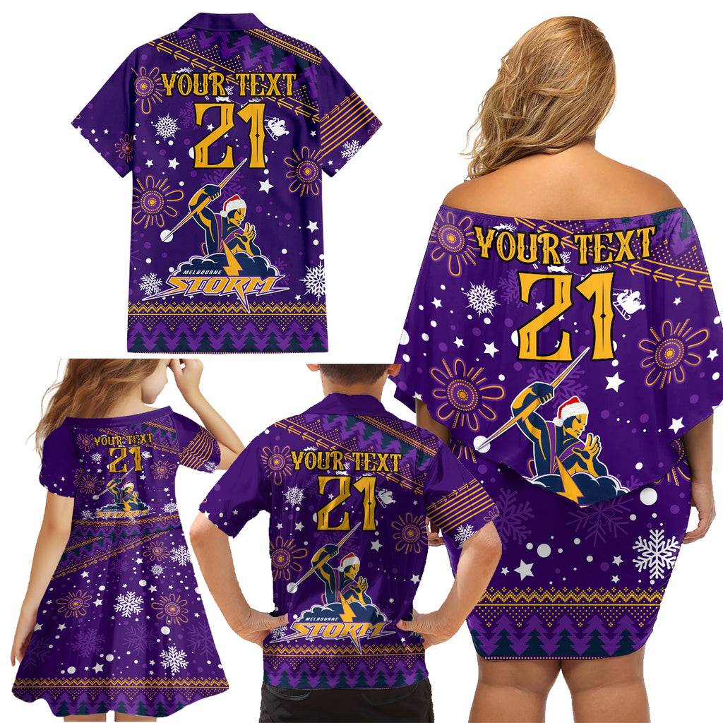 custom-storm-rugby-family-matching-off-shoulder-short-dress-and-hawaiian-shirt-chirstmas-vibe-2023