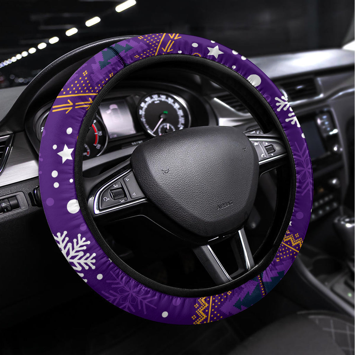 Storm Rugby Steering Wheel Cover Chirstmas Vibe 2023