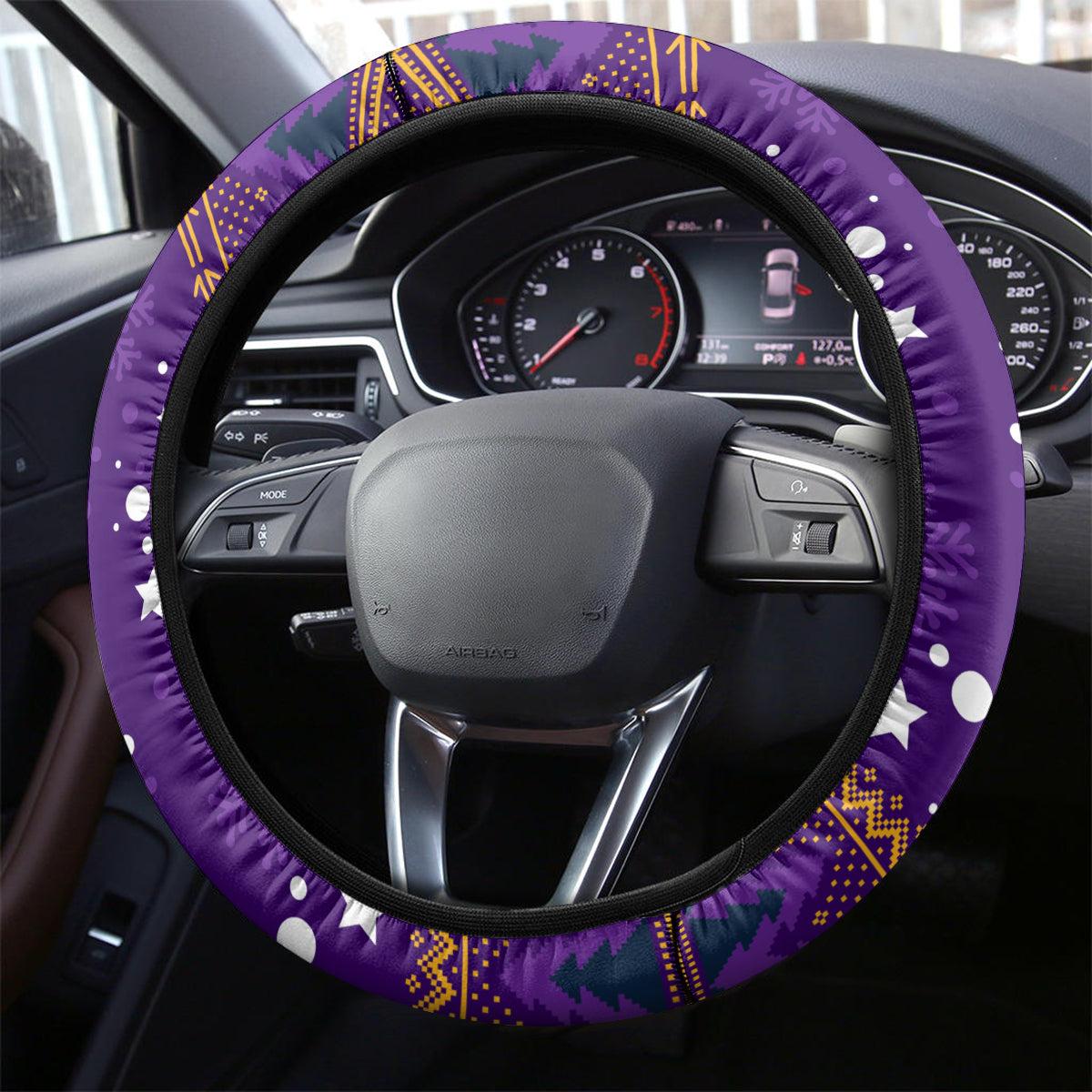Storm Rugby Steering Wheel Cover Chirstmas Vibe 2023