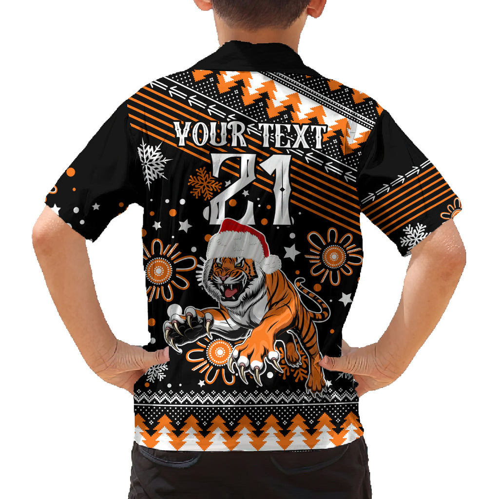 custom-tigers-rugby-family-matching-off-shoulder-short-dress-and-hawaiian-shirt-chirstmas-vibe-2023