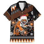 custom-tigers-rugby-family-matching-off-shoulder-short-dress-and-hawaiian-shirt-chirstmas-vibe-2023