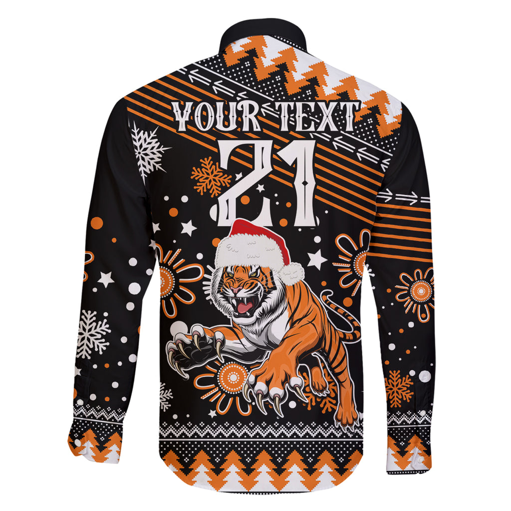custom-tigers-rugby-family-matching-off-shoulder-short-dress-and-hawaiian-shirt-chirstmas-vibe-2023