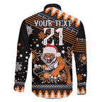 custom-tigers-rugby-family-matching-off-shoulder-short-dress-and-hawaiian-shirt-chirstmas-vibe-2023
