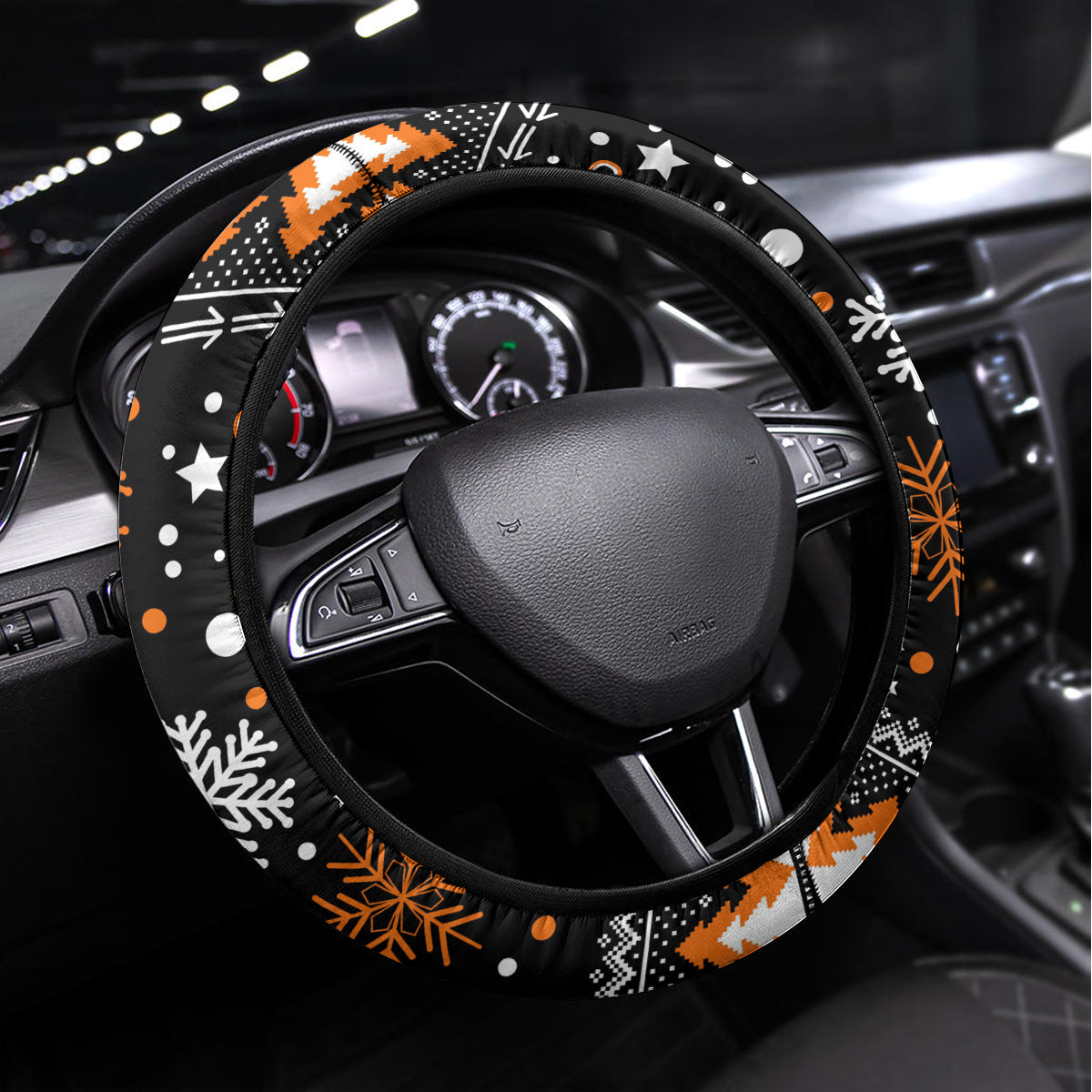 Tigers Rugby Steering Wheel Cover Chirstmas Vibe 2023
