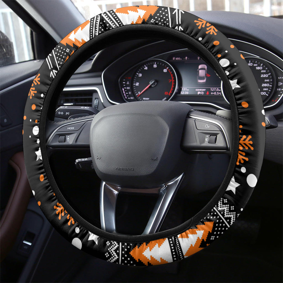 Tigers Rugby Steering Wheel Cover Chirstmas Vibe 2023