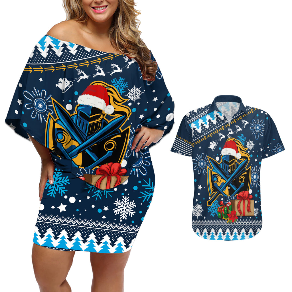 custom-titans-rugby-couples-matching-off-shoulder-short-dress-and-hawaiian-shirt-chirstmas-vibe-2023