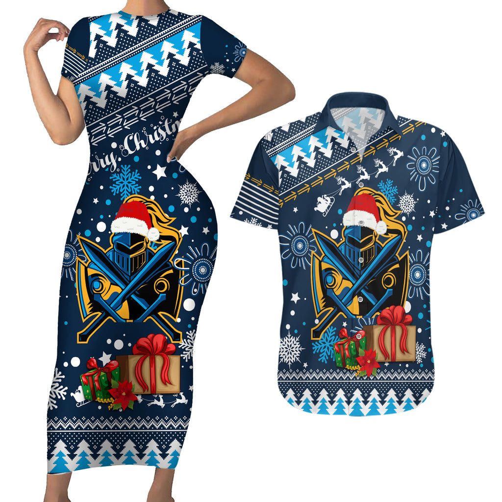 custom-titans-rugby-couples-matching-short-sleeve-bodycon-dress-and-hawaiian-shirt-chirstmas-vibe-2023