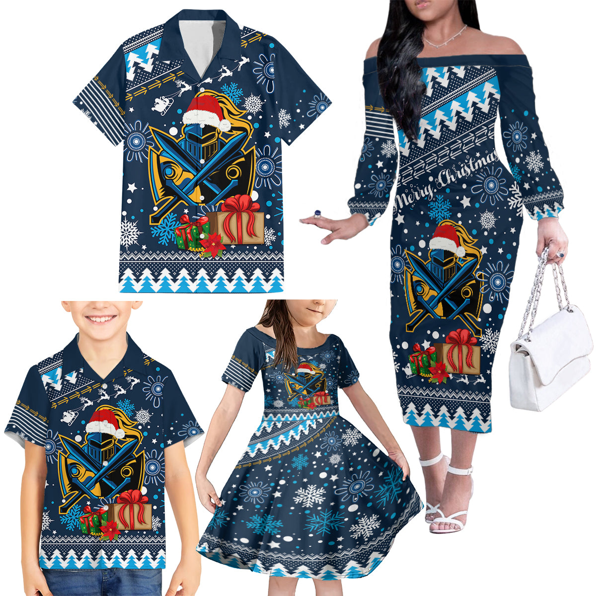 custom-titans-rugby-family-matching-off-shoulder-long-sleeve-dress-and-hawaiian-shirt-chirstmas-vibe-2023