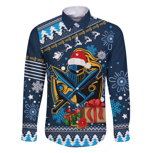 custom-titans-rugby-family-matching-off-shoulder-short-dress-and-hawaiian-shirt-chirstmas-vibe-2023