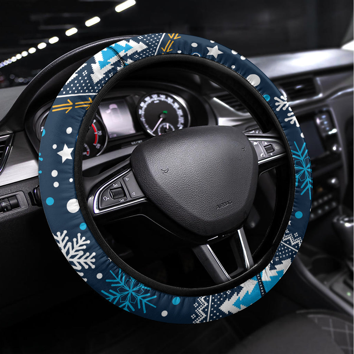 Titans Rugby Steering Wheel Cover Chirstmas Vibe 2023