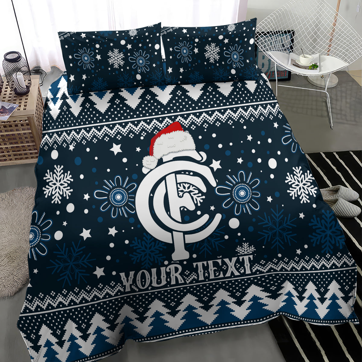 custom-carlton-blues-football-bedding-set-christmas-vibe-2023