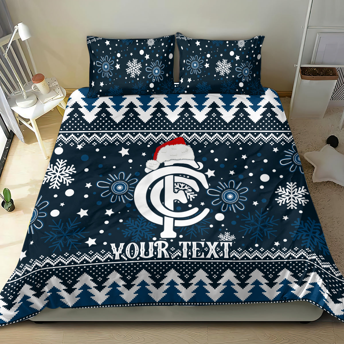 custom-carlton-blues-football-bedding-set-christmas-vibe-2023