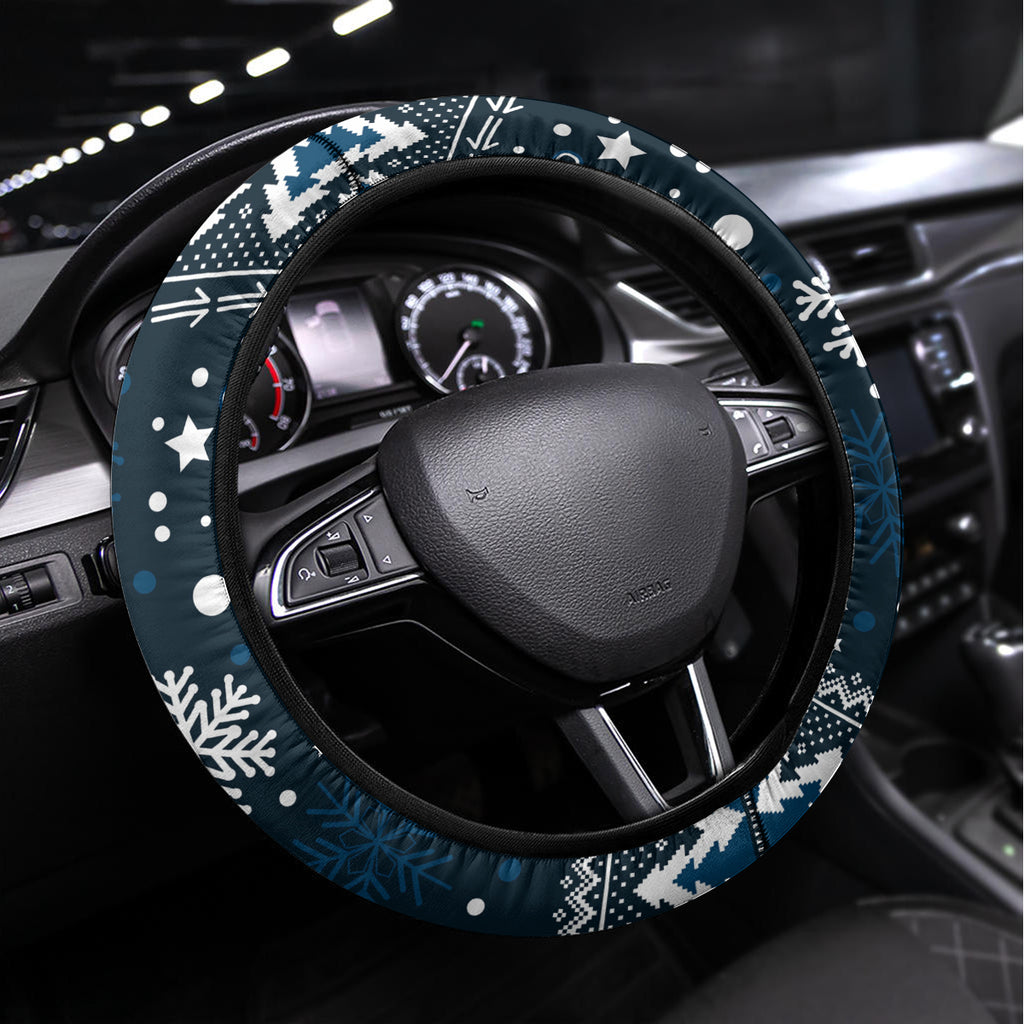 Carlton Blues Football Steering Wheel Cover Christmas Vibe 2023