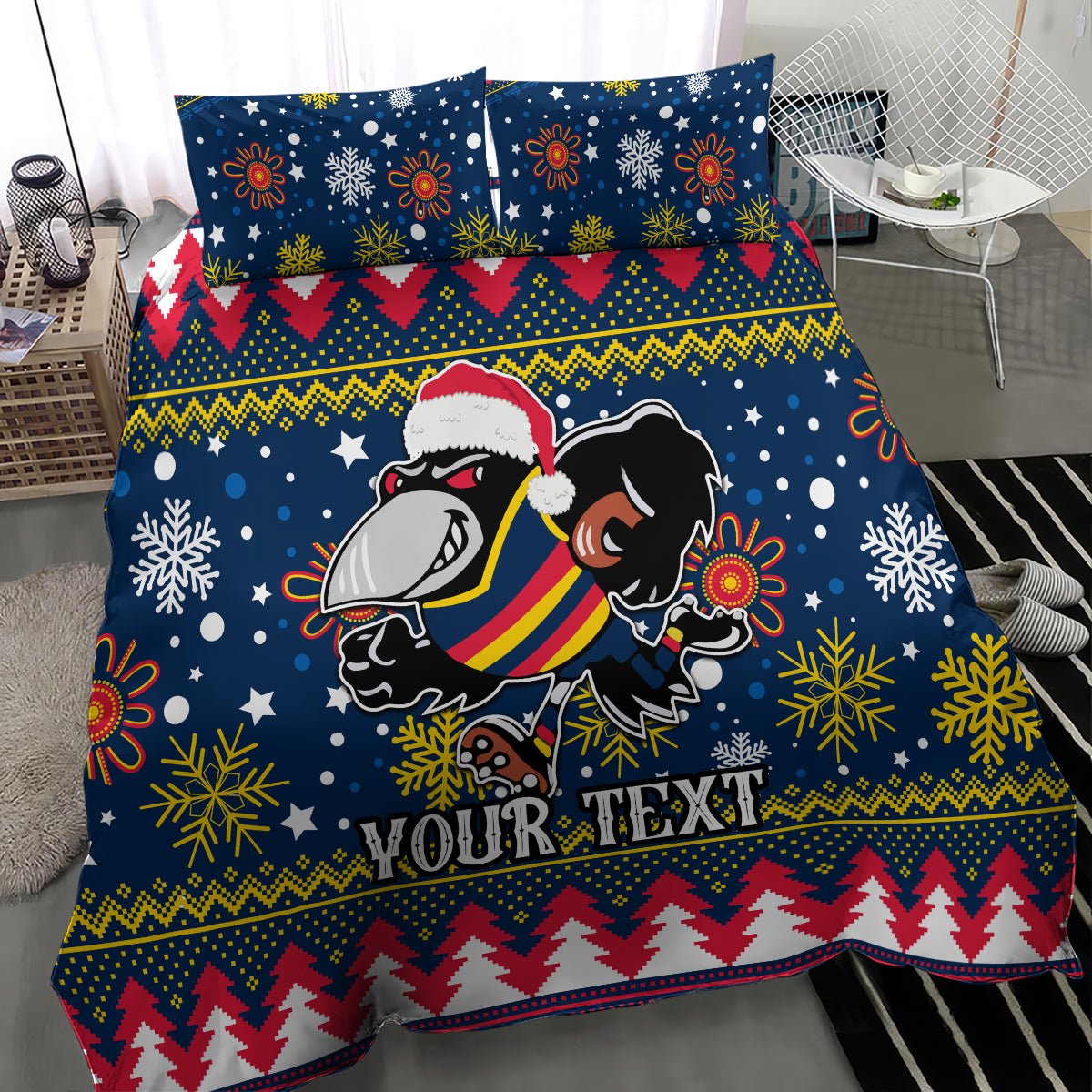 custom-crows-football-bedding-set-christmas-vibe-2023