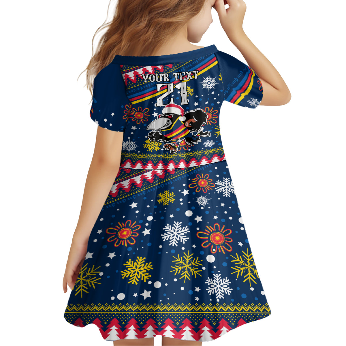 custom-crows-football-kid-short-sleeve-dress-christmas-vibe-2023