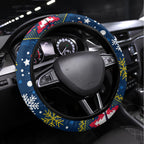 Crows Football Steering Wheel Cover Christmas Vibe 2023