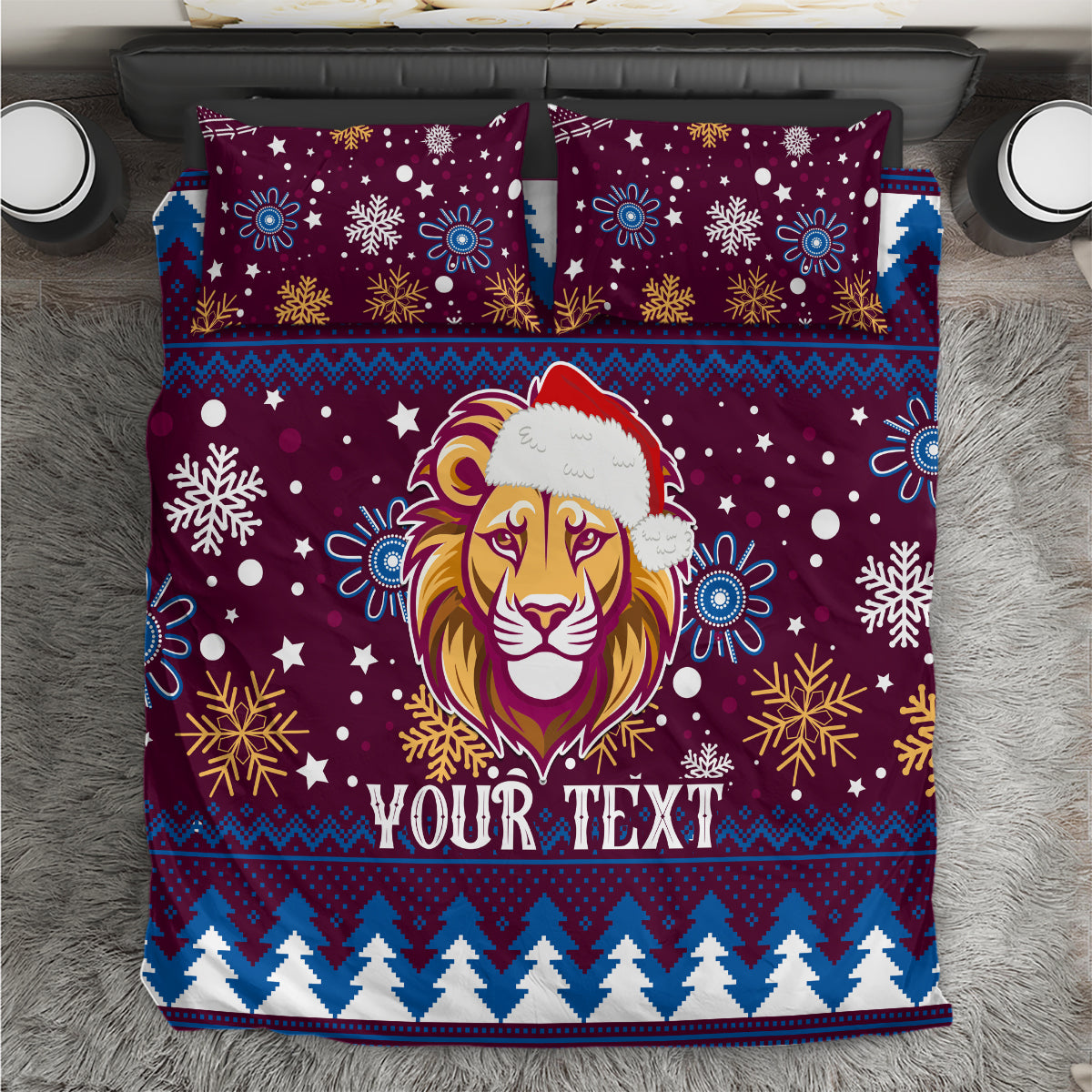 custom-lions-football-bedding-set-christmas-vibe-2023