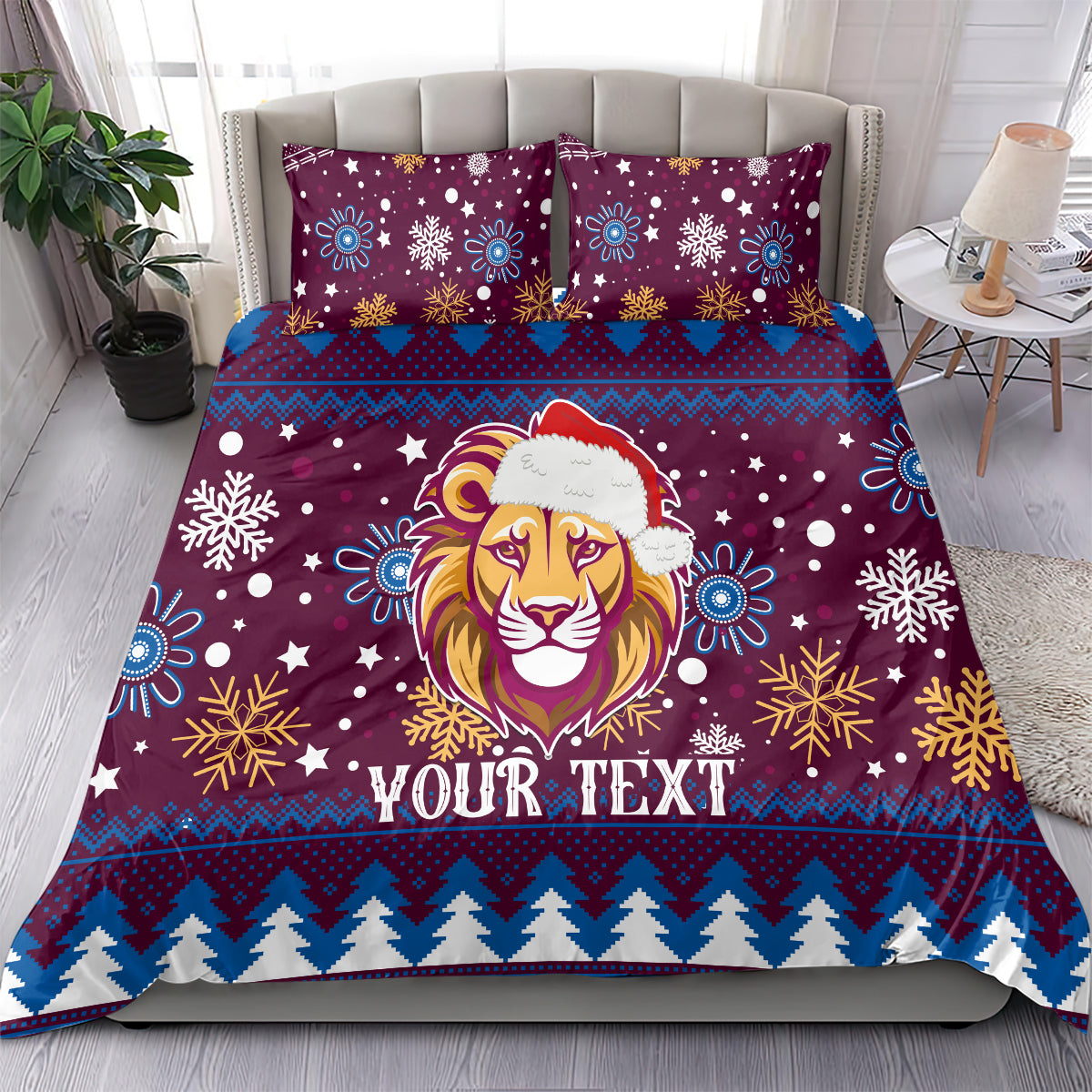 custom-lions-football-bedding-set-christmas-vibe-2023