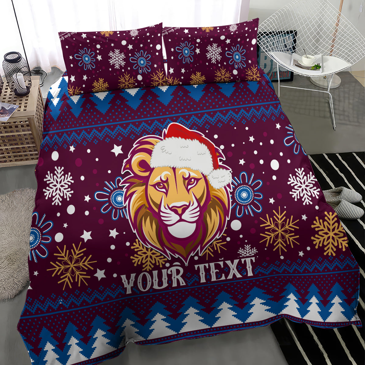 custom-lions-football-bedding-set-christmas-vibe-2023
