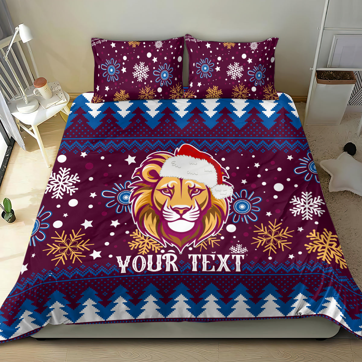 custom-lions-football-bedding-set-christmas-vibe-2023