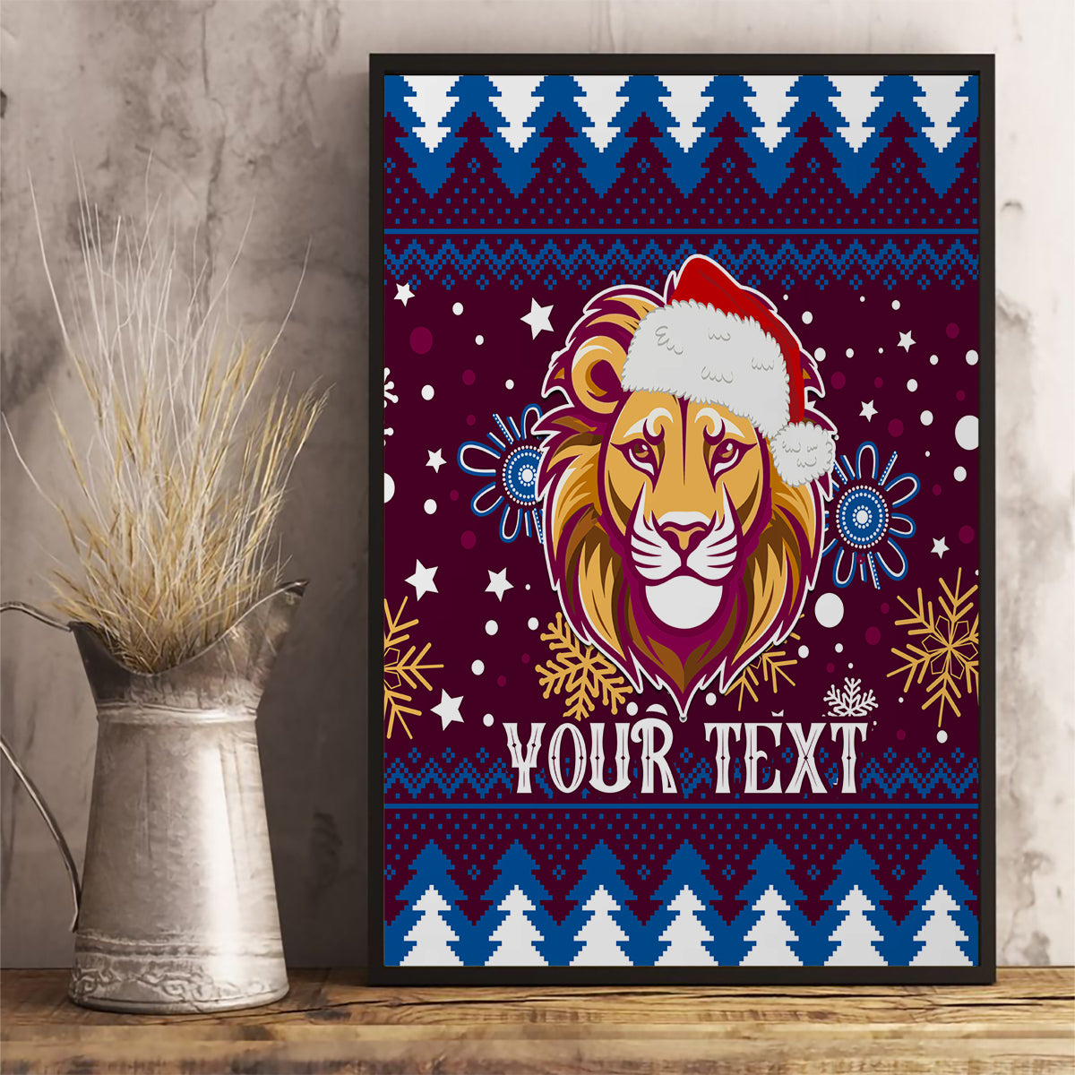 custom-lions-football-canvas-wall-art-christmas-vibe-2023
