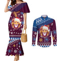 custom-lions-football-couples-matching-mermaid-dress-and-long-sleeve-button-shirt-christmas-vibe-2023
