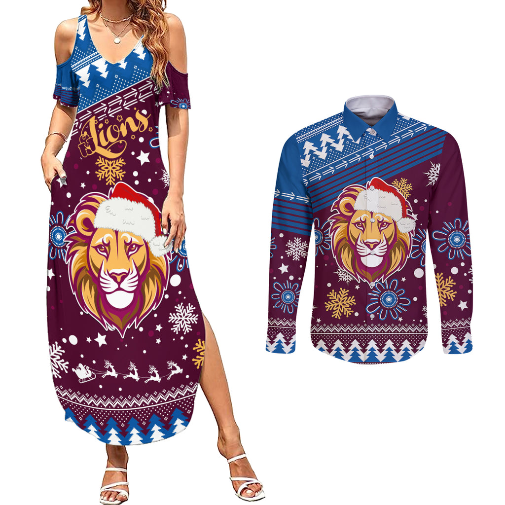 custom-lions-football-couples-matching-summer-maxi-dress-and-long-sleeve-button-shirt-christmas-vibe-2023