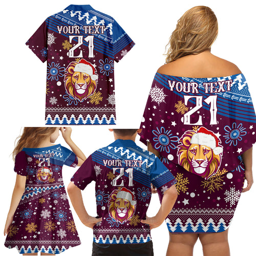 custom-lions-football-family-matching-off-shoulder-short-dress-and-hawaiian-shirt-christmas-vibe-2023