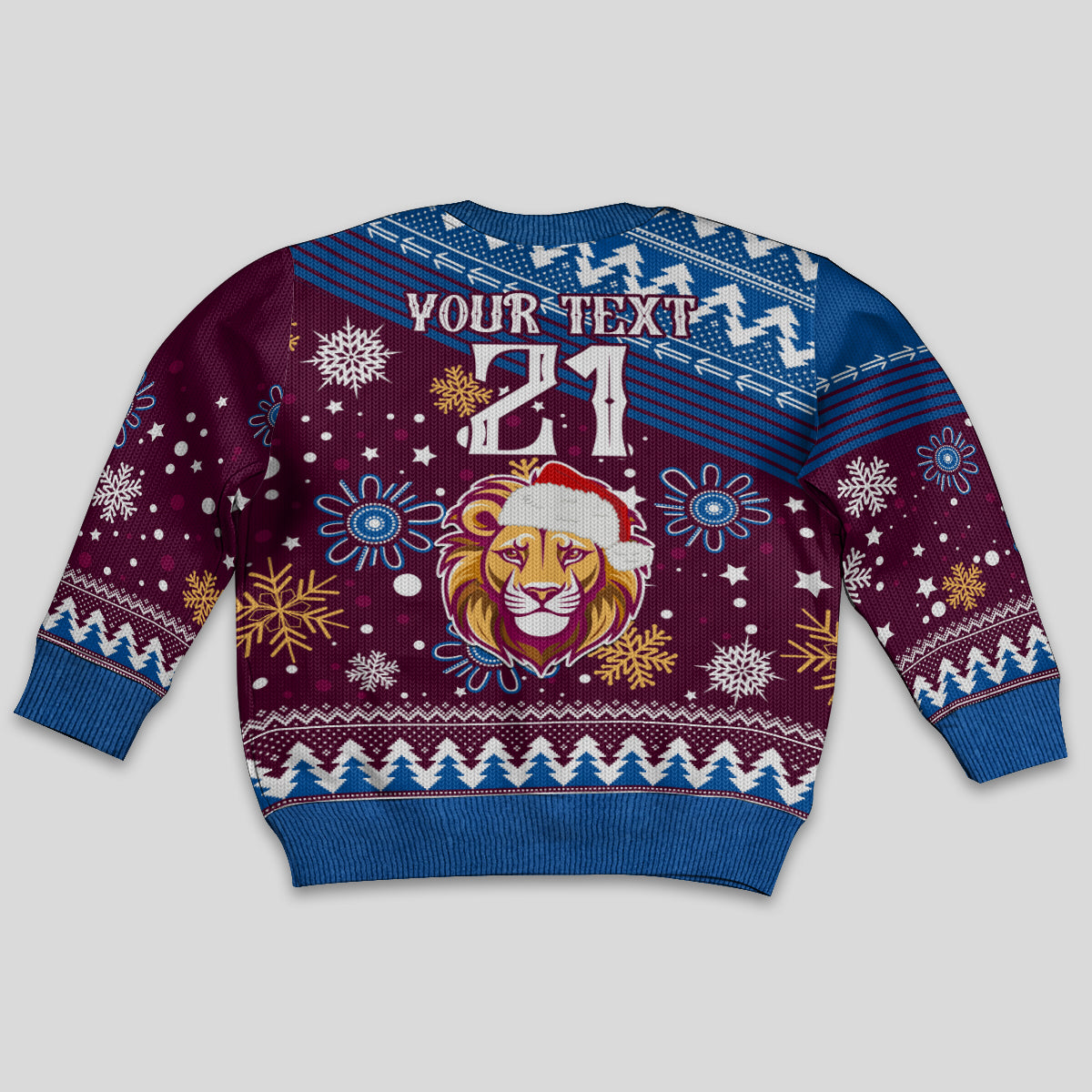 custom-lions-football-kid-ugly-christmas-sweater-christmas-vibe-2023