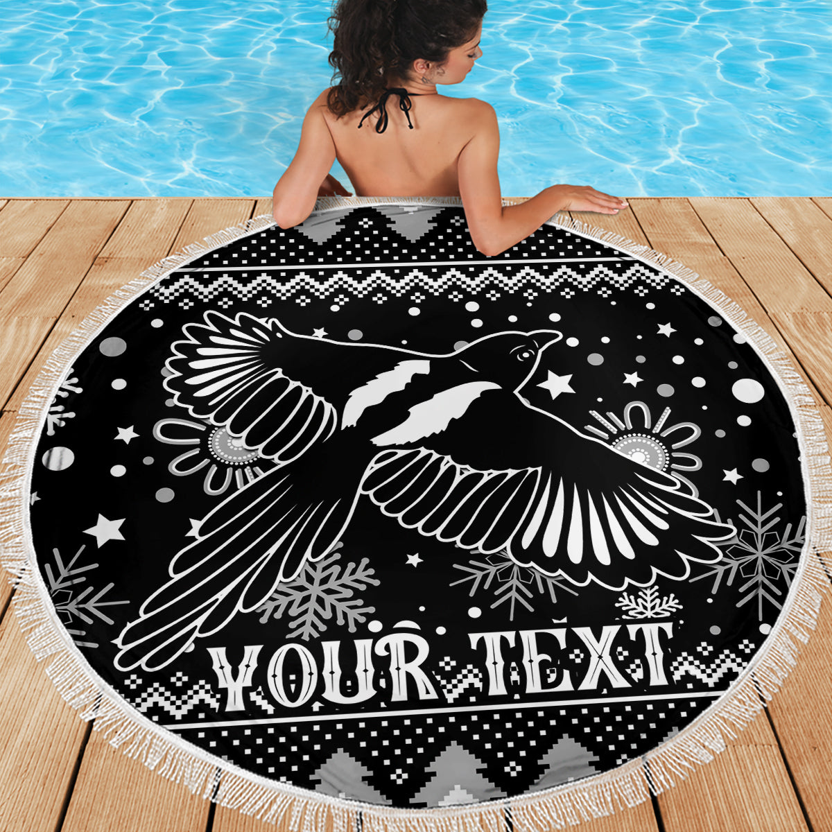 custom-magpies-football-beach-blanket-christmas-vibe-2023