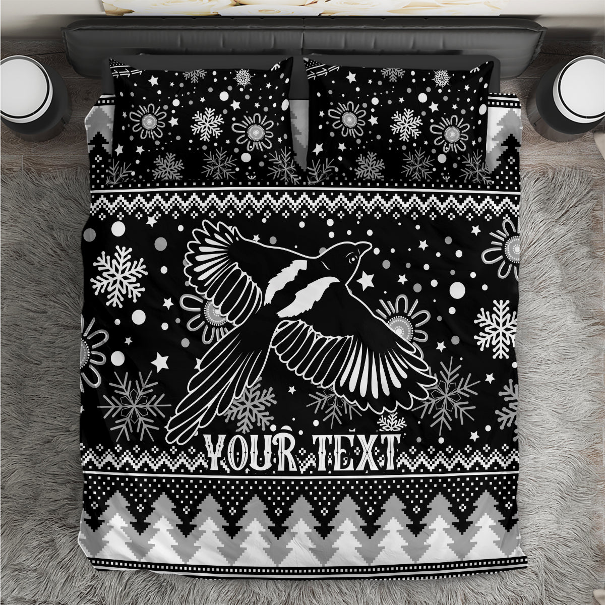 custom-magpies-football-bedding-set-christmas-vibe-2023