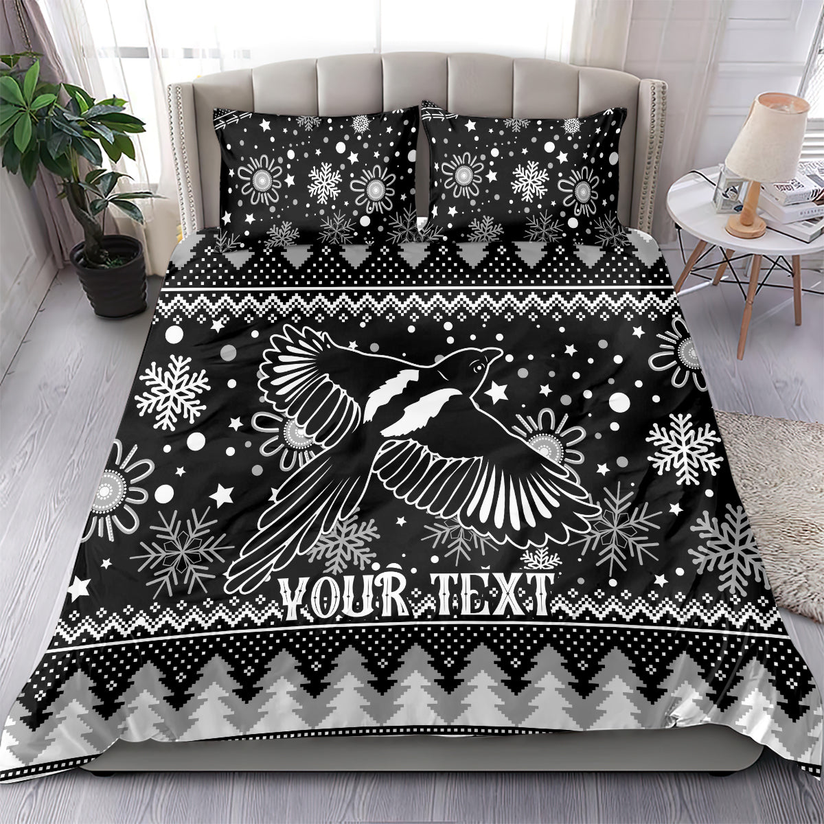 custom-magpies-football-bedding-set-christmas-vibe-2023