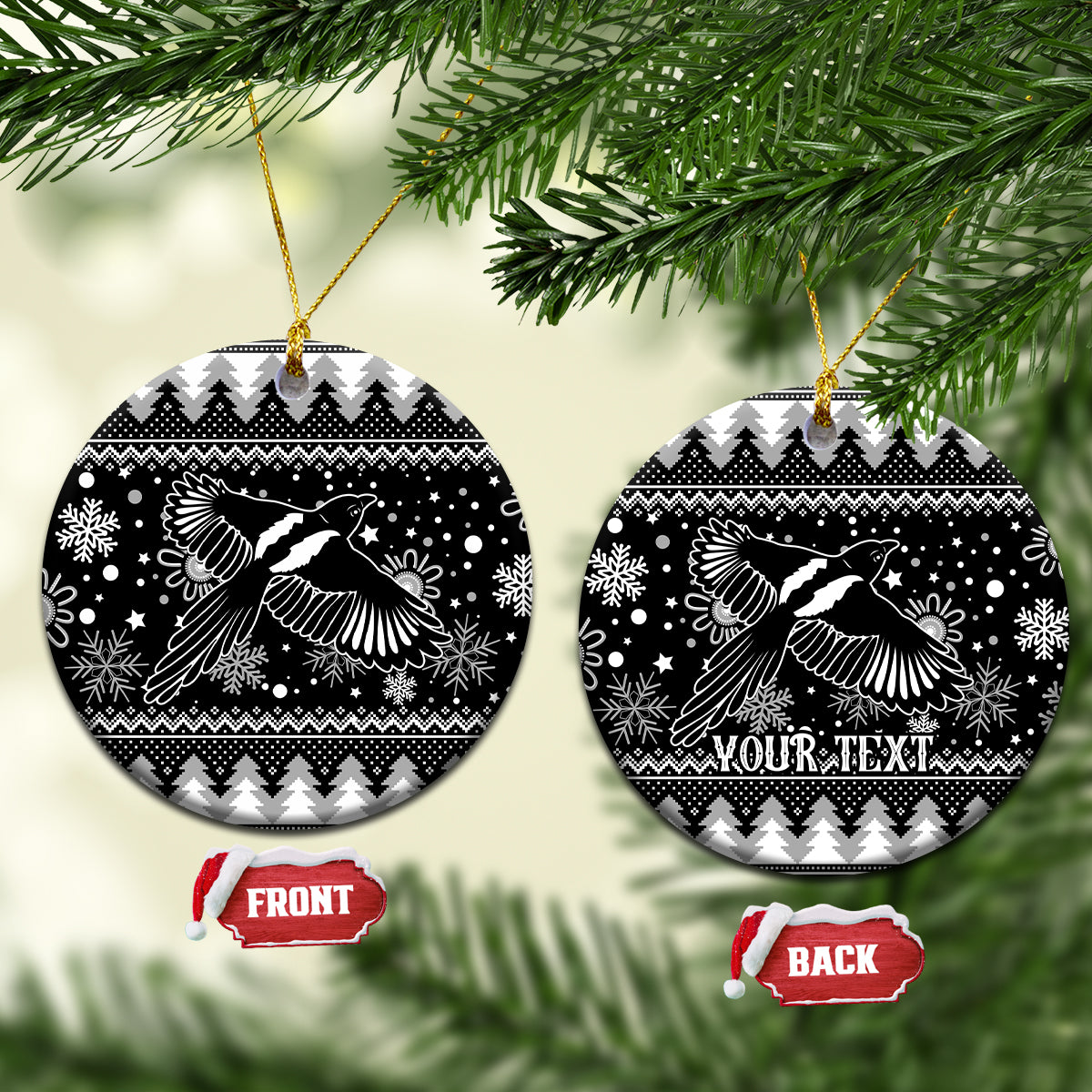 custom-magpies-football-ceramic-ornament-christmas-vibe-2023